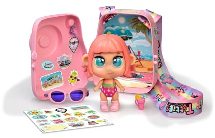 Trotties - Mini Travel Camera - Sophie, bolsito con Forma de cámara con Mini muñeca Sophie para niños y niños +3 años Famosa (TFT21200)