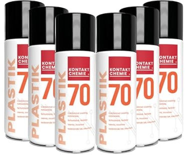 6 Stück Kontakt Chemie® Leiterplatten-Schutzlack | PLASTIK 70 | je 400ml