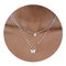 XOEMEL Schmetterlinge Layering Kette Damen Halskette Damen Kette Silber 926 mit Anhänger Hypoallergene Silberkette Damen Schmuck Geschenke für Frauen