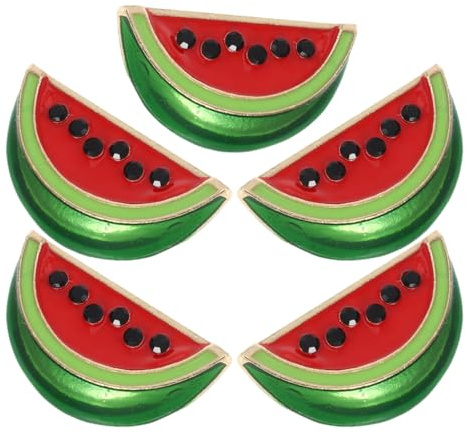 Healifty Wassermelonen Brosche Damen Cartoon Pin 3.5X1.8X1 Cm Kreative Anstecknadel Für Kleidung Schal Tasche Dekoration Set