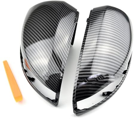 Spiegelkappen Für Benz W205 W213 X253 CE Für GLC Für GLA Für GLB-Klasse Carbon Fiber Auto Seite Rückspiegel Abdeckung Shell Außenspiegelkappe(Carbon Fiber Pattern)