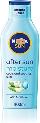 NIIVEA SUN Moisturising After Sun Lotion 400ml, Cooling Moisturiser with Aloe Vera