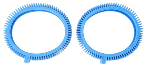 Poolrengörare framdäck blå gummipumpdesign 20 cm diameter tryckdäck reservdelar för poolunderhåll 2-pack