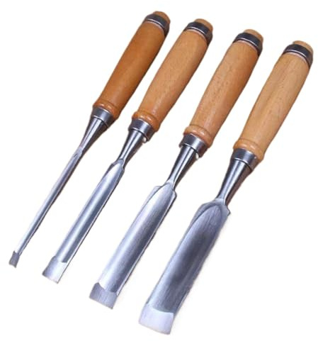 Juego de tallado en madera 4 Unids/set 240mm Juego De Gubias Herramienta De Cincel For Tallado Herramientas De Madera DIY A Mano(SET 1)