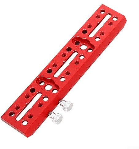 Placa de montaje de telescopio multiusos para buscador, espejos, miras guía y cajas inteligentes, aleación de aluminio para un rendimiento duradero (200 mm)