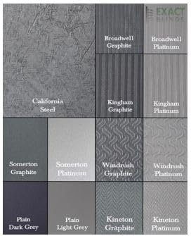 Grey Custom Made Polyester Vertical Blind Replacement SLATS/LOUVRES 89mm (3.5 inch) Wide FREE HANGER, WEIGHT AND CHAIN PACK OF 1 SLAT