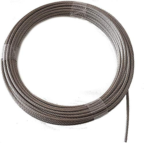 Stålvajer 4 mm 5 meter rostfritt stål 7 x 19, EN 1.4401 mjuk A4 NIRO, Nirosta