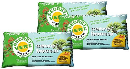 Secret Vert Terreau pour bonsaïs 3kg (Lot de 3)