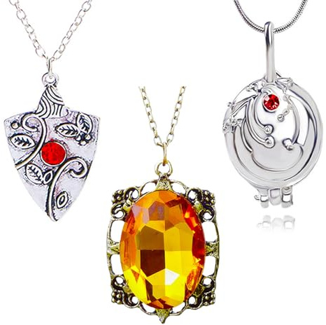 YouU Vampire Elena Gilbert Eröffnung Eisenkraut Medaillon Katherine Halskette Bennett Bonnie Antik Silber Amulett Halskette Aufkleber Schmuck Set 23 Stück ﻿