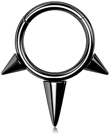 Melighting Solid G23 titan septum ring spik helix örhänge broskring 16 g septum klicker piercingar titan gångjärn segmentring daith piercing smycken snäcka örhängen broskpiercingar