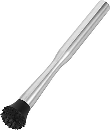 ABOOFAN Crushed Stainless Steel Stirring Rod Plastic Crusher for Cocktail Making Bar Sticks