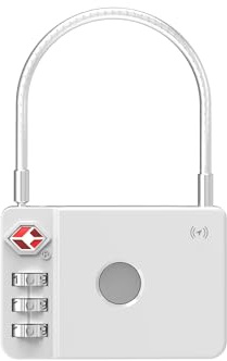 Ultron MiLock - Lucchetto con tag certificato compatibile con Apple, colore: Bianco
