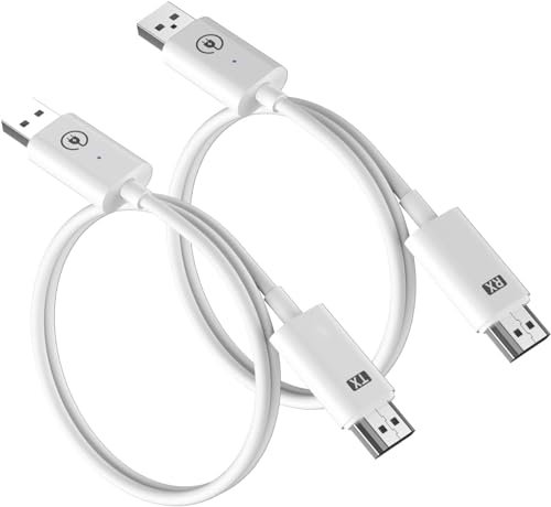 Lemorele Émetteur et récepteur HDMI sans fil - 5G 2,4 G - Transmission sans fil HDMI - 1080p - Pour streaming audio vidéo d'un ordinateur portable à HDTV, projecteur