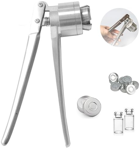 JMbpkduHs Crimpatrice manuale, macchina crimpatrice manuale da 13-32 mm, piegatrice per bottiglie in acciaio inox, per flip in alluminio, risparmio di tempo e fatica, 32 mm