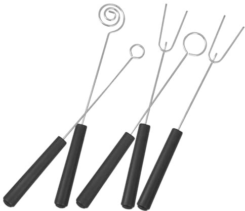 ORFOFE 5pezzi Forchette Inossidabile Per e Barbecue Accessori Per Fonduta Dolci e Snack Include Design Due e Forks Utensili Pratici e Resistenti Per