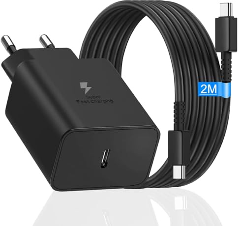 45W USB C Ladegerät mit Schnellladekabel für Samsung Galaxy S26 Ultra | S25 Ultra S24 Ultra S23 Ultra S22 Ultra S21 Ultra S20 Ultra, A57 A56 A37 A36, Tab S11 S10 S9 S8, Tablets Netzteil Handy USB C