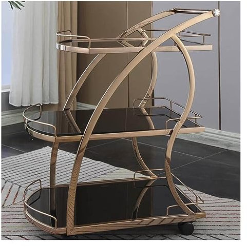 MIQXUAN Rangement Chariot Étagère de rangement pour salon, salle de bain, cuisine, étagère de sol avec roulettes