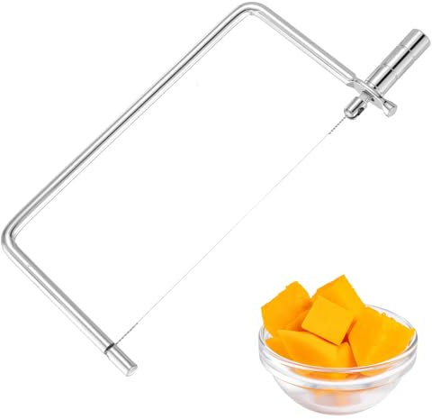 Piriuuo Stainless Steel Wire Cheese Slicer - Portable 6 Inch Kitchen Cutting Tool With Handheld Accessories