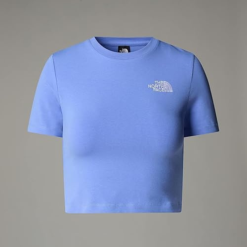 The North Face W S/S Essential Cropped Slim T-shirt, Virtual Blue, S dam, Blå, S