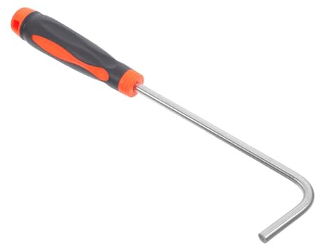 SEWOART Gancio Per Tombino in Acciaio Inox Con Impugnatura in Gomma Sollevatore Per Tapparelle E Porte Avvolgibili Strumento Per Impieghi Gravosi