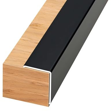 Coayuou Kantenschutz 90cm* 3 Stück Metallleiste Aus Aluminium Abdeckprofil Langlebiger Schutz Winkelprofil Perfekt Für Renovierungen Und Neubauten(Schwarz,15 * 15mm)