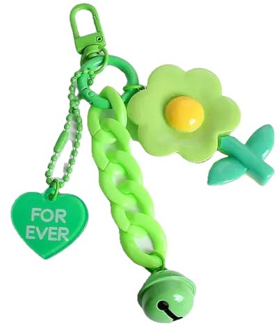 KREATIONS Colourful Resin Rainbow Keyring, Tulip Flower, Bag Pendant, Zjjkr01781-Champagne, S