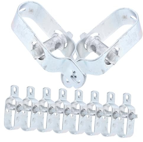 Homoyoyo 10pezzi Morsetto Per Metallici Morsetto Per in Zincato Fermacavo Per Traliccio Da Giardino Tenditore Per Regolabile Per Giardinaggio e Agricoltura