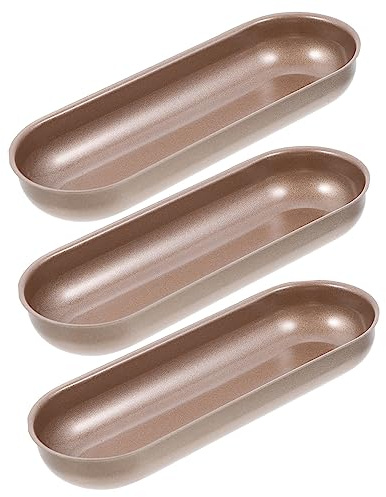 POPETPOP 3piezas Molde Para Hornear Pan De Hot Dog Antiadherente Para Uso Horno y Tostadora Molde Para Hornear
