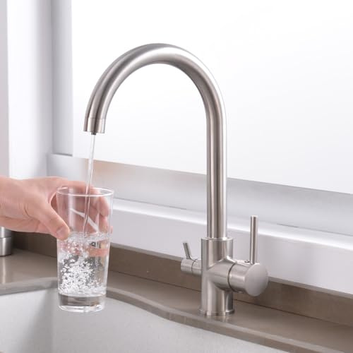 3 Way Water Filter Tap - Kitchen Sink Mixer with Drinking Filtered Water Outlet