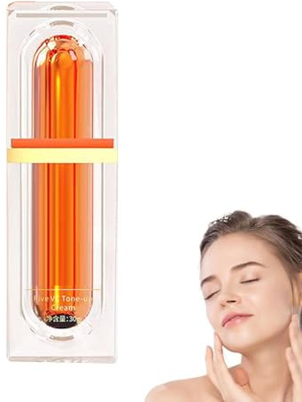 Vitamin C Makeup Tone Up Cream, Fünf Vitamin C Tone-Up Cream, Langanhaltende Feuchtigkeitscreme für alle Hauttypen (1 pcs)