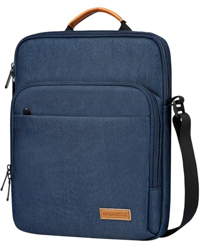 Dadanism 9-11 Zoll Tablet Tasche Schultertasche, Graublau | für iPad Air 11 M4, iPad Pro 11 M5, iPad (A16) 11, iPad 10. Gen/Air 5/4 10,9, iPad 9/8/7. Gen 10,2, Galaxy Tab A11+ 11