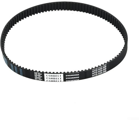 Oniissy Zahnriemen für Mini-Elektroroller, 535 mm Umfang, 15 mm Breite, 5 mm Teilung, Gummi-Antriebsriemen für kompatible Modelle, dick für langlebig, keine Verschmutzung, Schwarz