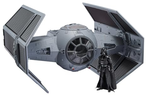 STAR WARS The Vintage Collection Darth Vader's TIE Advanced, A New Hope 9,5 cm Premium-Sammelfahrzeug & Actionfigur | Star Wars The Vintage Collection 9,5 cm große Fahrzeugfigur – Darth Vader's TIE Advanced