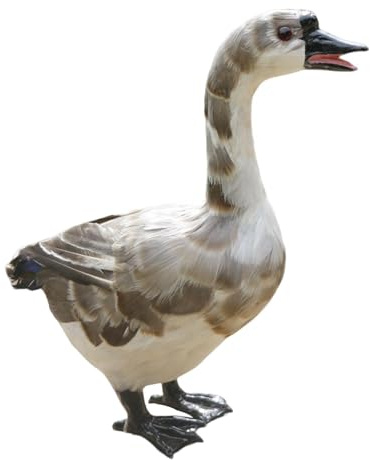 dijiusidy Trädgårdsfigur Gås Ornament Hållbar Minifigur För Trädgårdslandskap Heminredning Perfekt Féträdgårdsdjur Gås Miniatyrfigur Heminredning Imitation Realistiska Djur Ornament