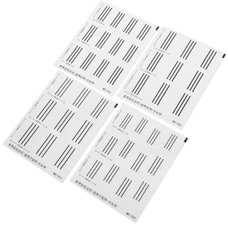 LIFKICH Adesivi in Pvc per Unghie French Manicure 4 Pezzi Stencil a Forma di Mezzaluna Resistenti e Pratici per Uso Domestico e Saloni di Bellezza