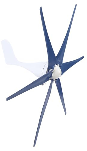 Haofy Generador Profesional de Turbinas Eólicas de 6 Aspas, Eficiente para Carga de Barcos/cabinas, Máquina de Molino de Viento de CA de 800W (24V)