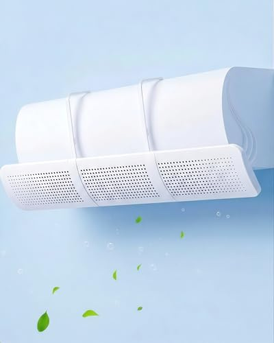 Deflector Aire Acondicionado, Deflector Aire Acondicionado Split Ajustable, ABS Desviador Aire Acondicionado para Casa Oficina BANJEKT