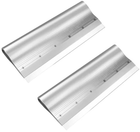 LeTkingok 2 Spatole per Stencil SMT in Acciaio Inossidabile da 30 cm, Raschietti per Pasta Saldante per la Stampa di PCB, Manico in Lega di Alluminio
