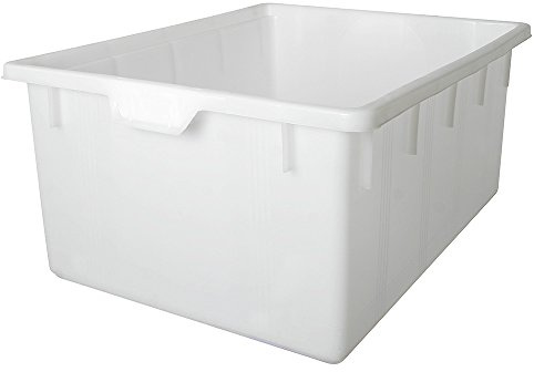 BRB Kunststoffwanne, lebensmittelecht, 150 Liter, Außenmaß LxBxH 820x635x375 mm, weiß