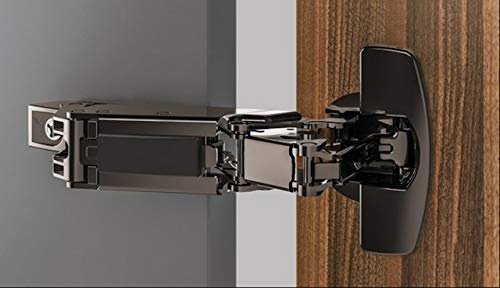 Bisagra sensys 165° 8657i – Amortiguador: con – Costura: 9,5 mm – Decoración: Negro Obsidiano – Distancia entre ejes: 52 mm – Fijación: a rosca. Montaje – Medio-aplique – Versión: TH52 – HETTICH