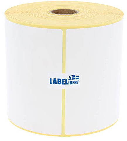 Labelident Versandaufkleber 4x6 Zoll - 101,6 x 150 mm - 500 Thermo Eco Etiketten auf 1 Rolle(n) I 25 mm Kern I Selbstklebende Shipping Labels für Desktop Thermodrucker I Trägerperfo.