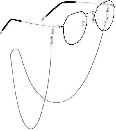 FOCALOOK Chaîne de Lunettes en Acier Inoxydable/Plaqué Or pour Femme/Homme, Bijou de Lunettes Classique Elégant