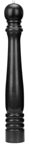 FYDRCC Große Pfeffermühle, 50,8 cm, Eichenholz, riesige Pfeffermühle, 50 cm, große Salz- und Pfeffermühle, Edelstahlkern, manuelle Pfeffermühle, Hotel, Restaurant – Schwarz