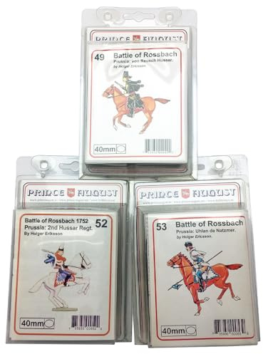 Prinz August Schlacht bei Rossbach Preußen Husaren Hobby Guss Gummiformen PA49, PA52 und PA53