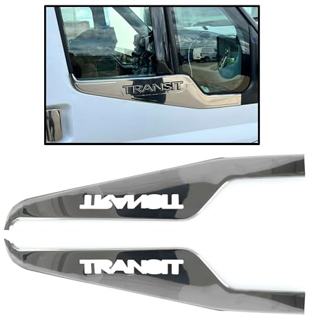 ROBUST 2 Pcs Stainless Steel Chrome Side Door Windows Sill Cover for Ford Transit Mk7 2006-2013