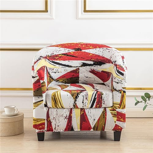 Morbuy Sesselbezug Stretch mit Armlehne, 2er Set Sessel Überzug Universal Sesselhussen Stretch Weich Sesselüberzug Elastisch Hussen für Cocktailsessel Clubsessel (Buntes)