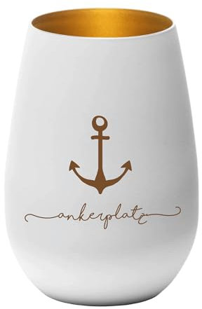 KT-Schmuckdesign Windlicht - Ankerplatz - Teelichthalter, Geschenkidee, Maritime Deko, Anker, Gravur, Kerzenhalter