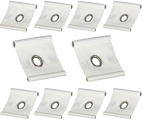 Basetousual Pack of 10 Piping Kederösen for Piping Rail 5/6 mm - 7/8 mm, Awning Kederleiste,Camping Kederleisten Zubehör,Keder Haken,Haken Kederschiene,Suitable for Motorhomes, Caravans, Garden