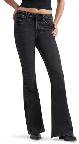 Wrangler Fierce Flare Fit - Vaqueros para Mujer, Pierna Acampanada, Constelación, 29W x 32L