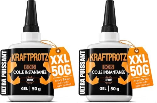ARKA - KRAFTPROTZ BOIS 50 g | Colle à bois transparente (Lot de 2)